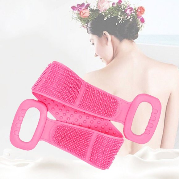 Dual Sided Exfoliating Personal Back Body Scrubber with Belt Handle - Picture 4 of 14
